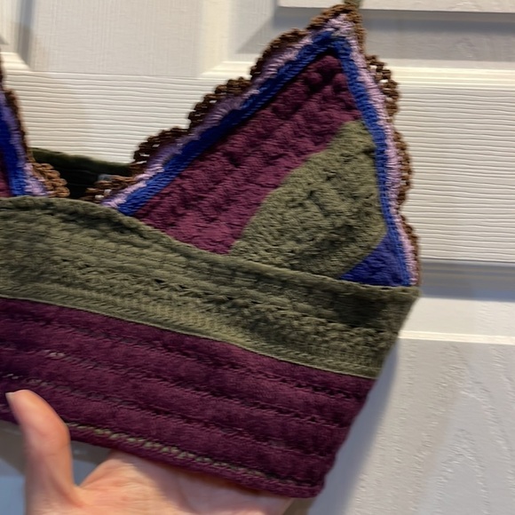 NWT! Free People Another Weekend Longline Crochet Bra Top L - Picture 5 of 7